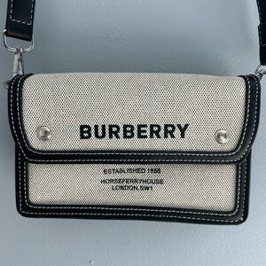 Burberry Cream and Black Crossbody Bag